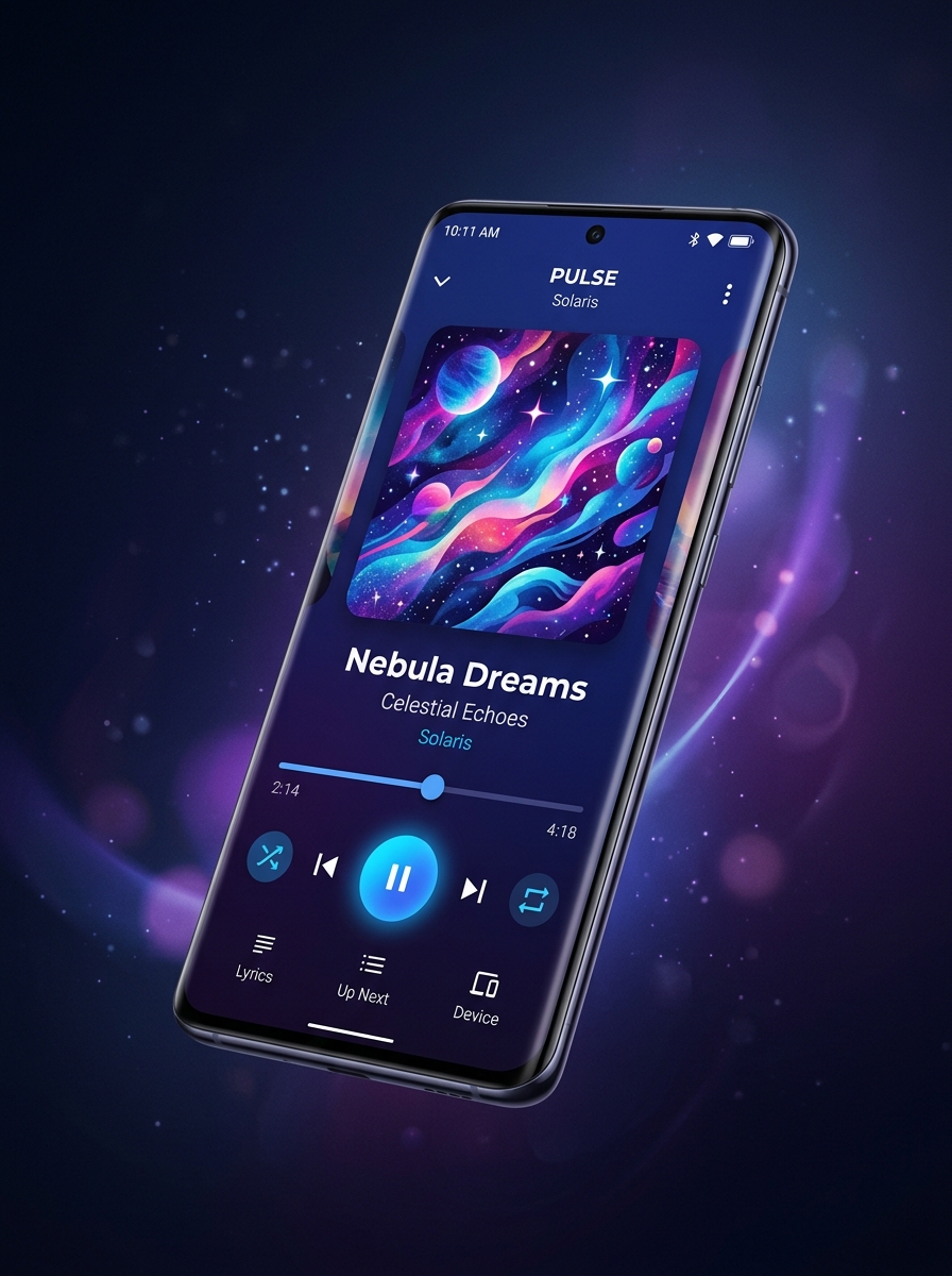 Pulse App - Now Playing Screen